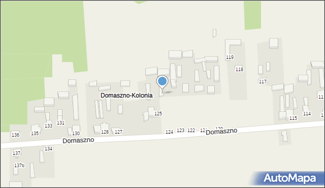 Domaszno, Domaszno, 124, mapa Domaszno