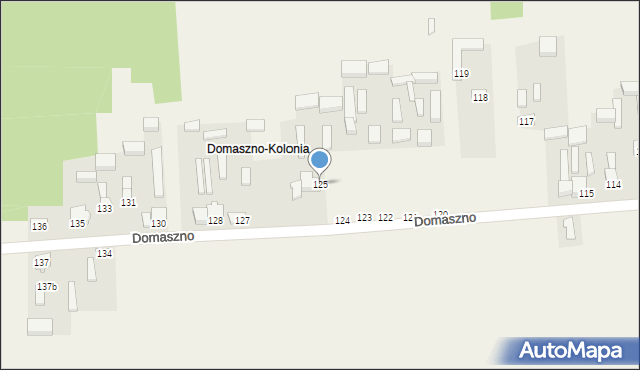 Domaszno, Domaszno, 125, mapa Domaszno