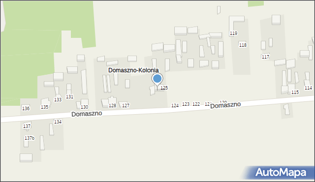 Domaszno, Domaszno, 126, mapa Domaszno