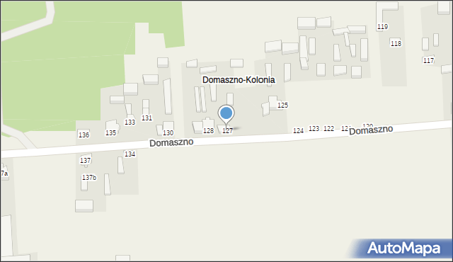 Domaszno, Domaszno, 127, mapa Domaszno