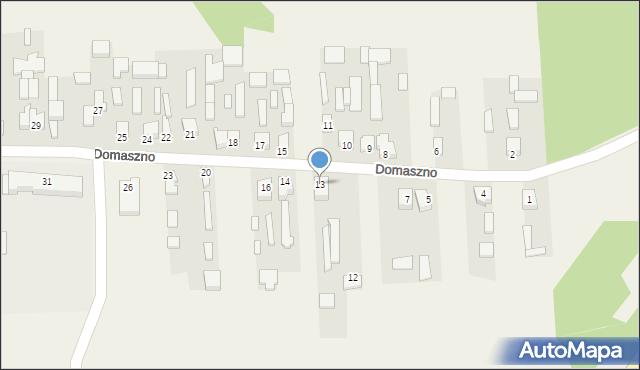 Domaszno, Domaszno, 13, mapa Domaszno