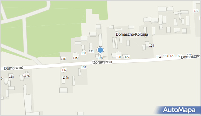 Domaszno, Domaszno, 130, mapa Domaszno