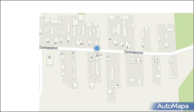 Domaszno, Domaszno, 14, mapa Domaszno