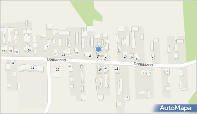 Domaszno, Domaszno, 17, mapa Domaszno