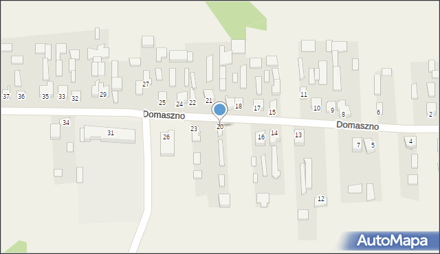 Domaszno, Domaszno, 20, mapa Domaszno