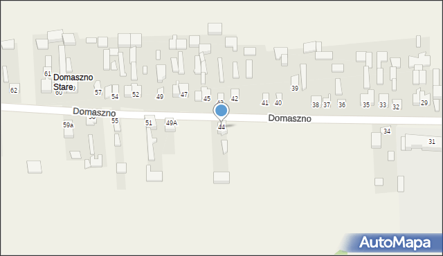 Domaszno, Domaszno, 44, mapa Domaszno