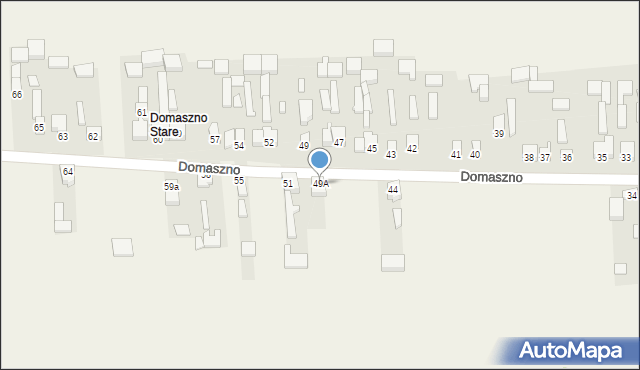 Domaszno, Domaszno, 49A, mapa Domaszno