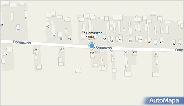 Domaszno, Domaszno, 59a, mapa Domaszno