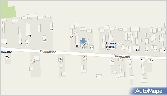 Domaszno, Domaszno, 63, mapa Domaszno