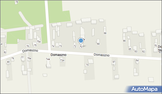 Domaszno, Domaszno, 71, mapa Domaszno