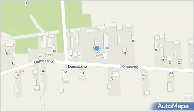 Domaszno, Domaszno, 72, mapa Domaszno