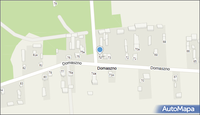 Domaszno, Domaszno, 74, mapa Domaszno