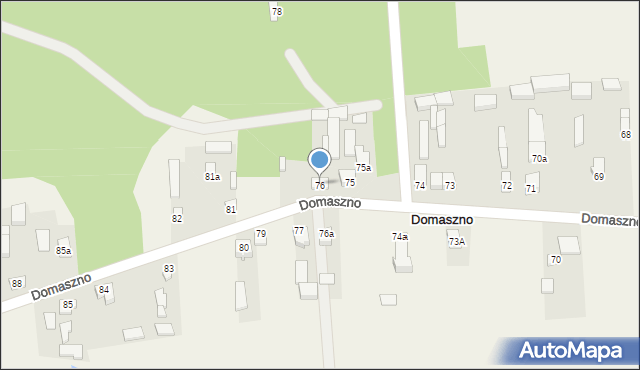 Domaszno, Domaszno, 76, mapa Domaszno