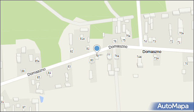 Domaszno, Domaszno, 79, mapa Domaszno