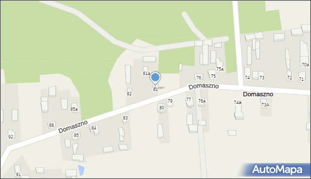 Domaszno, Domaszno, 81, mapa Domaszno