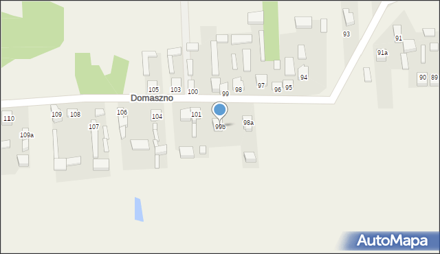 Domaszno, Domaszno, 99b, mapa Domaszno