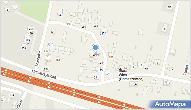 Domaszowice, Domaszowice, 194A, mapa Domaszowice