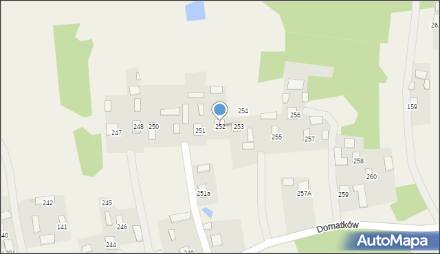 Domatków, Domatków, 252, mapa Domatków