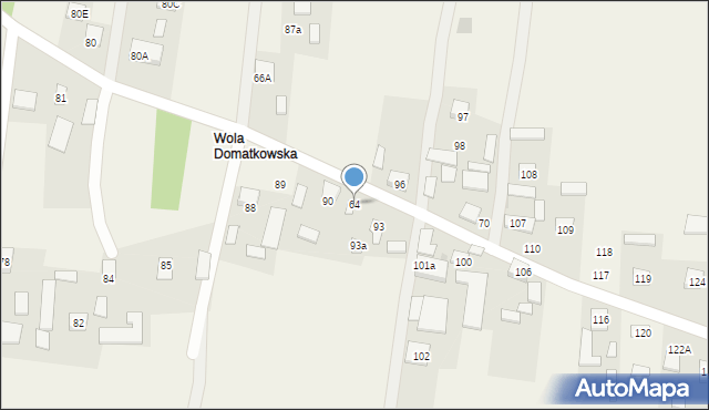 Domatków, Domatków, 64, mapa Domatków