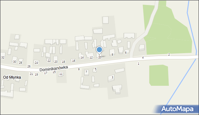 Dominikanówka, Dominikanówka, 10, mapa Dominikanówka