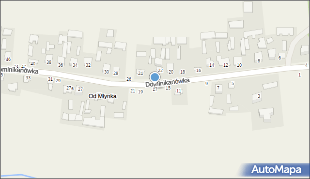 Dominikanówka, Dominikanówka, 17, mapa Dominikanówka