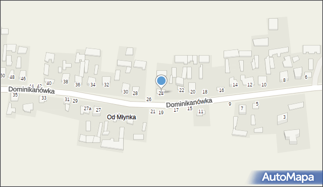 Dominikanówka, Dominikanówka, 24, mapa Dominikanówka