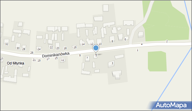 Dominikanówka, Dominikanówka, 5, mapa Dominikanówka