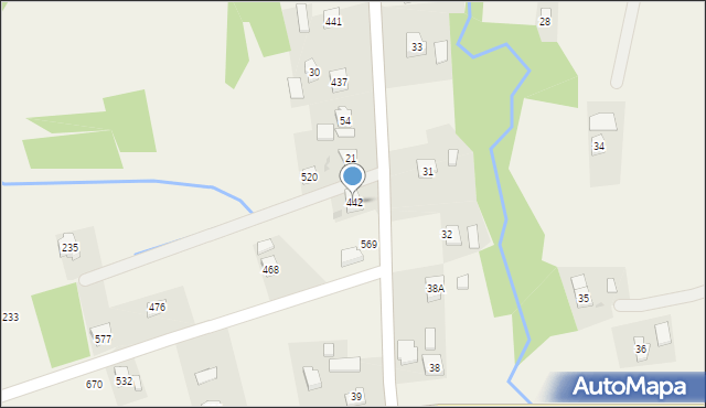 Dominikowice, Dominikowice, 442, mapa Dominikowice