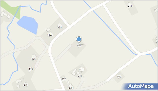 Dominikowice, Dominikowice, 654, mapa Dominikowice