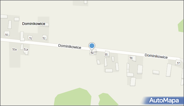 Dominikowice, Dominikowice, 54, mapa Dominikowice