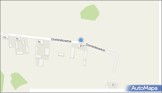 Dominikowice, Dominikowice, 57, mapa Dominikowice