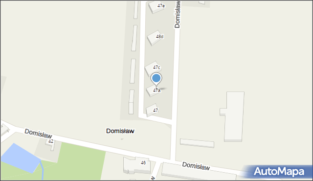 Domisław, Domisław, 47a, mapa Domisław