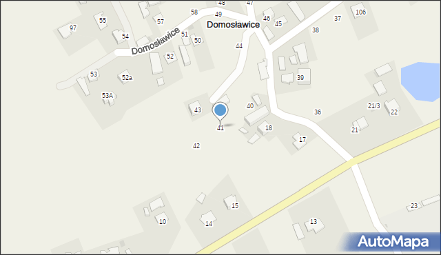 Domosławice, Domosławice, 41, mapa Domosławice