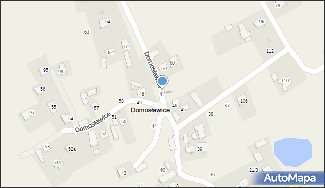 Domosławice, Domosławice, 47, mapa Domosławice