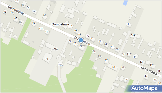 Domostawa, Domostawa, 73, mapa Domostawa