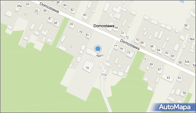 Domostawa, Domostawa, 79A, mapa Domostawa