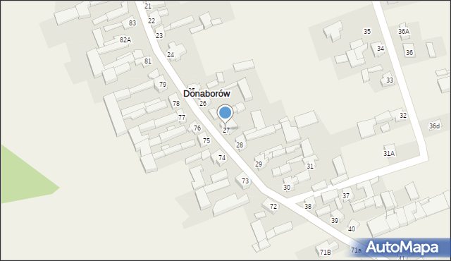 Donaborów, Donaborów, 27, mapa Donaborów