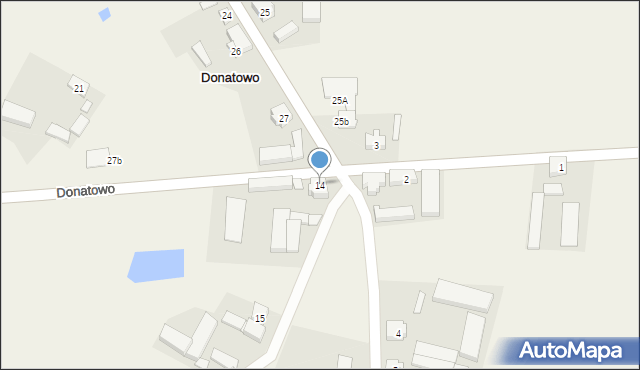 Donatowo, Donatowo, 14, mapa Donatowo
