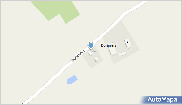 Donimierz, Donimierz, 1, mapa Donimierz