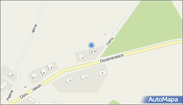 Donimierz, Donimirskich, 2, mapa Donimierz