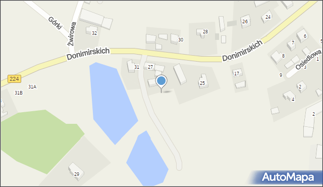 Donimierz, Donimirskich, 29, mapa Donimierz