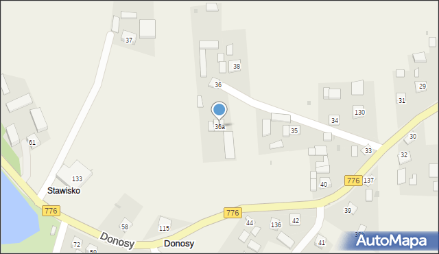 Donosy, Donosy, 36a, mapa Donosy