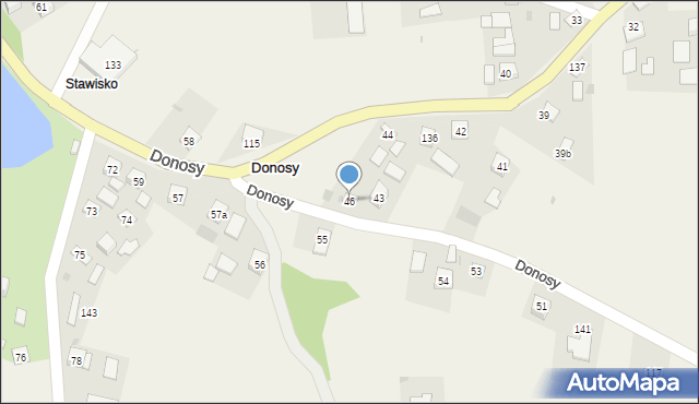Donosy, Donosy, 46, mapa Donosy
