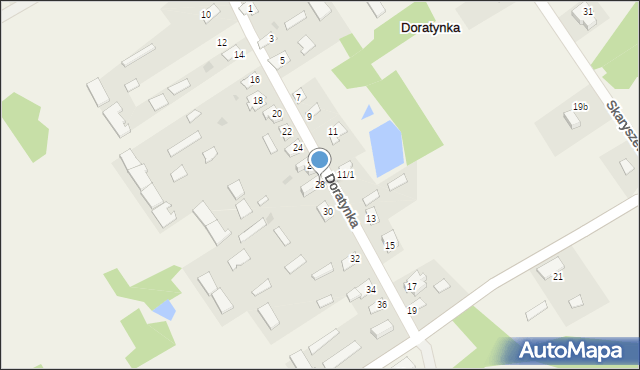 Doratynka, Doratynka, 28, mapa Doratynka