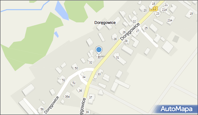 Doręgowice, Doręgowice, 30, mapa Doręgowice