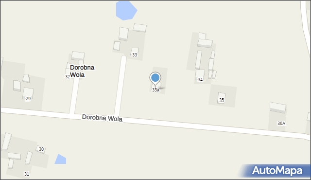 Dorobna Wola, Dorobna Wola, 33a, mapa Dorobna Wola