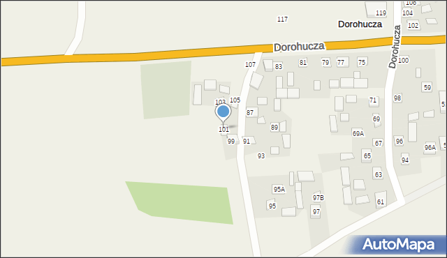 Dorohucza, Dorohucza, 101, mapa Dorohucza