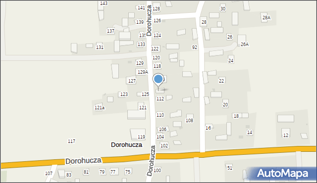 Dorohucza, Dorohucza, 114, mapa Dorohucza