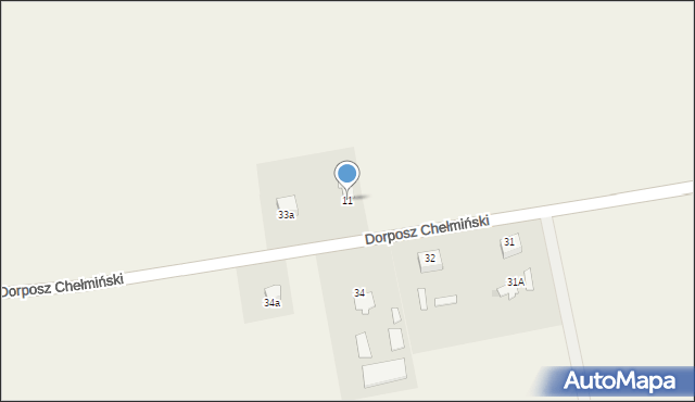 Dorposz Chełmiński, Dorposz Chełmiński, 11, mapa Dorposz Chełmiński