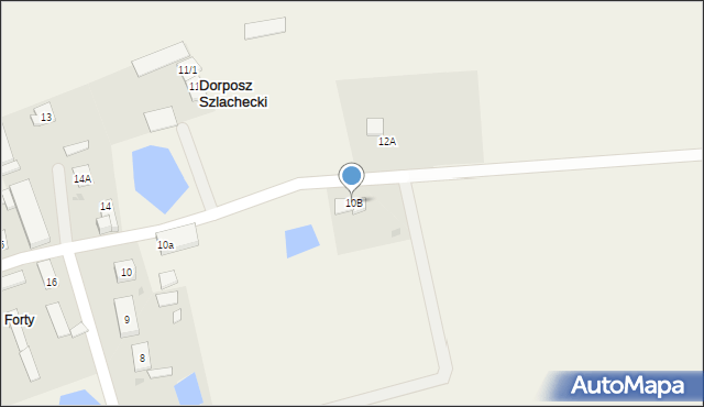 Dorposz Szlachecki, Dorposz Szlachecki, 10B, mapa Dorposz Szlachecki